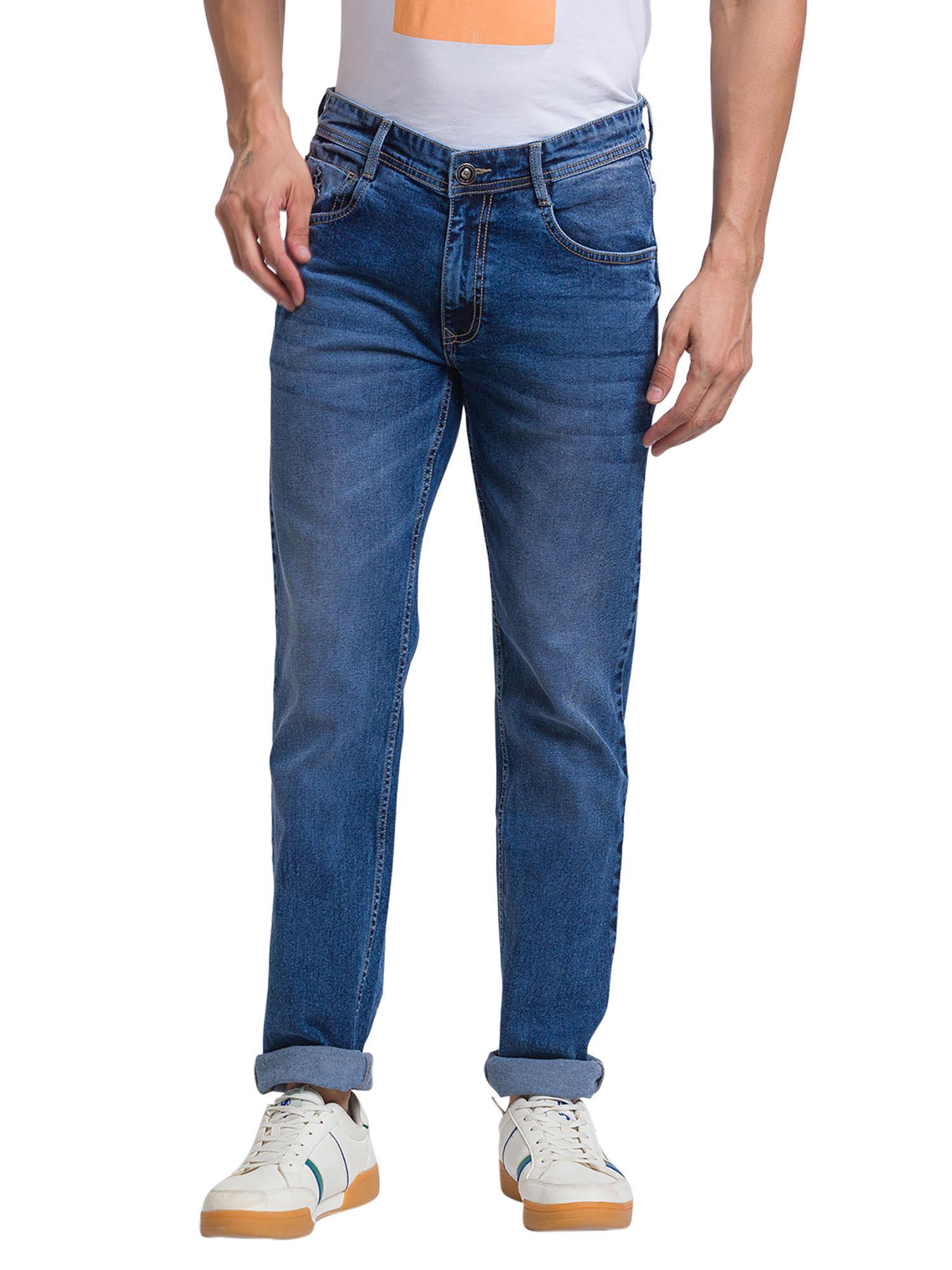 medium blue jeans