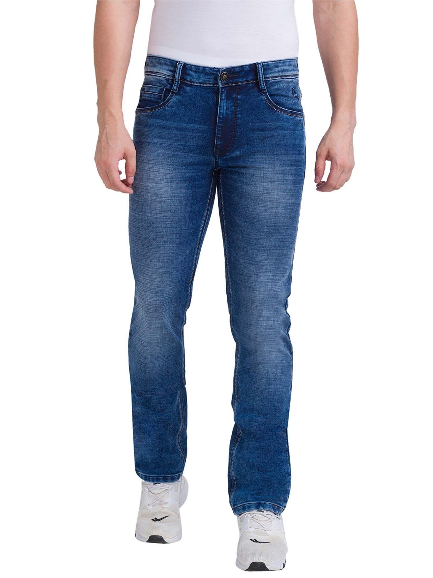 medium blue jeans