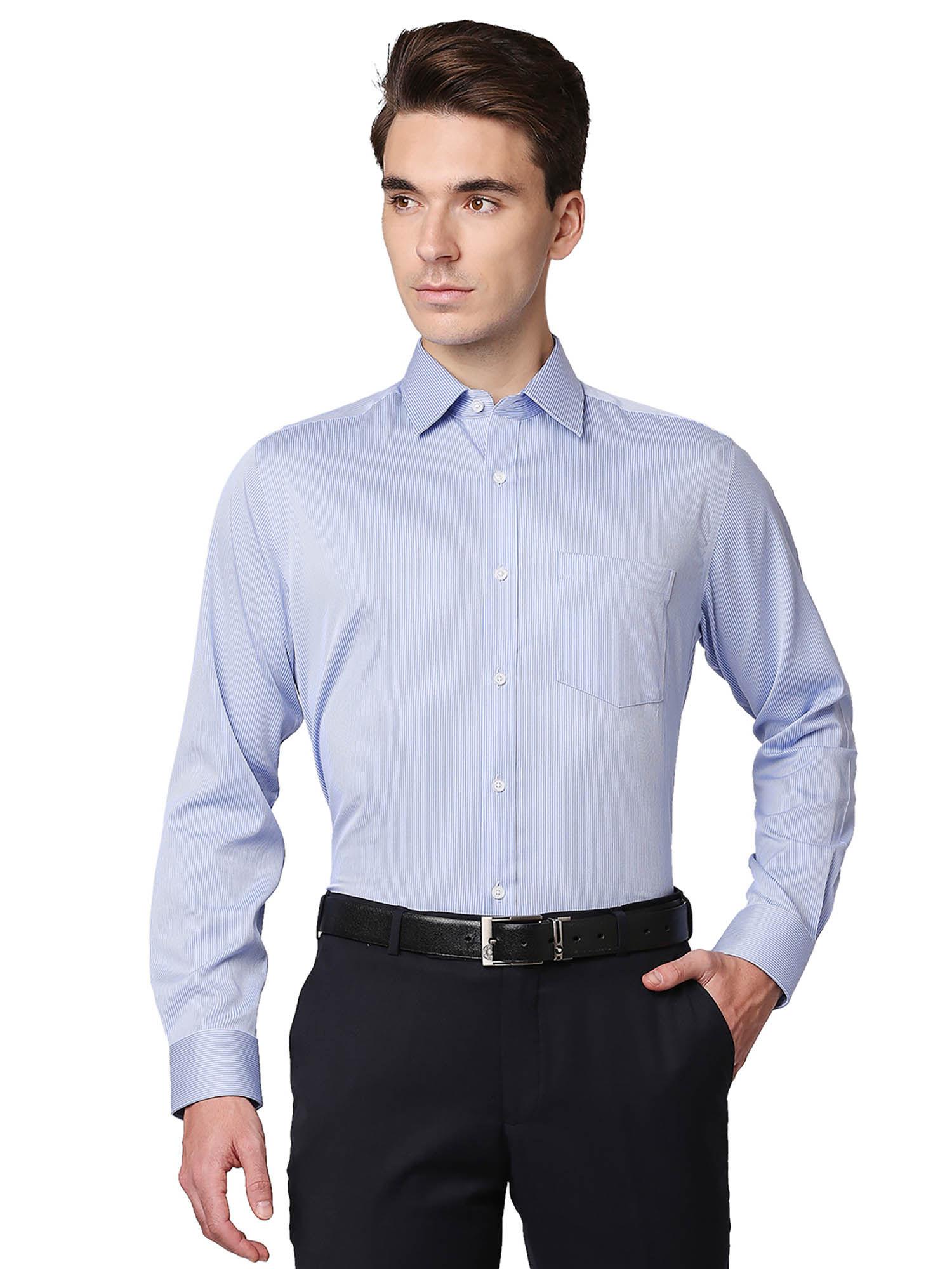 medium blue shirt