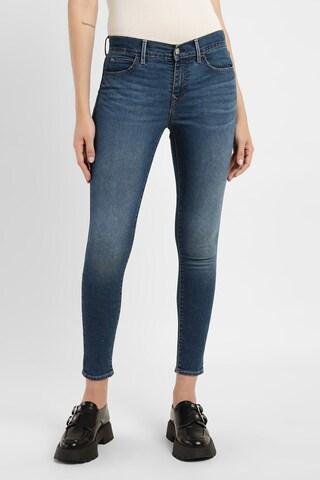 medium blue solid jeans