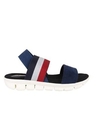 medium blue stripe casual women sandal