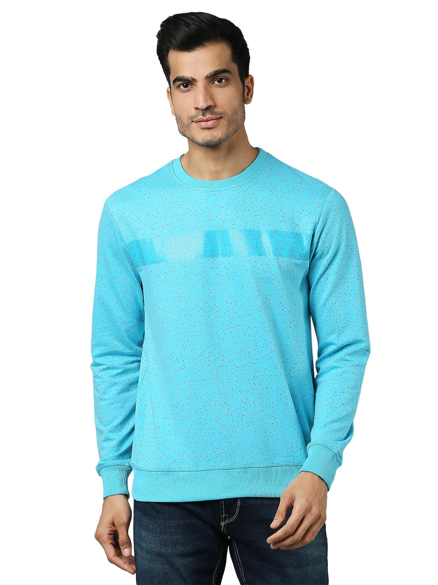 medium blue sweatshirt