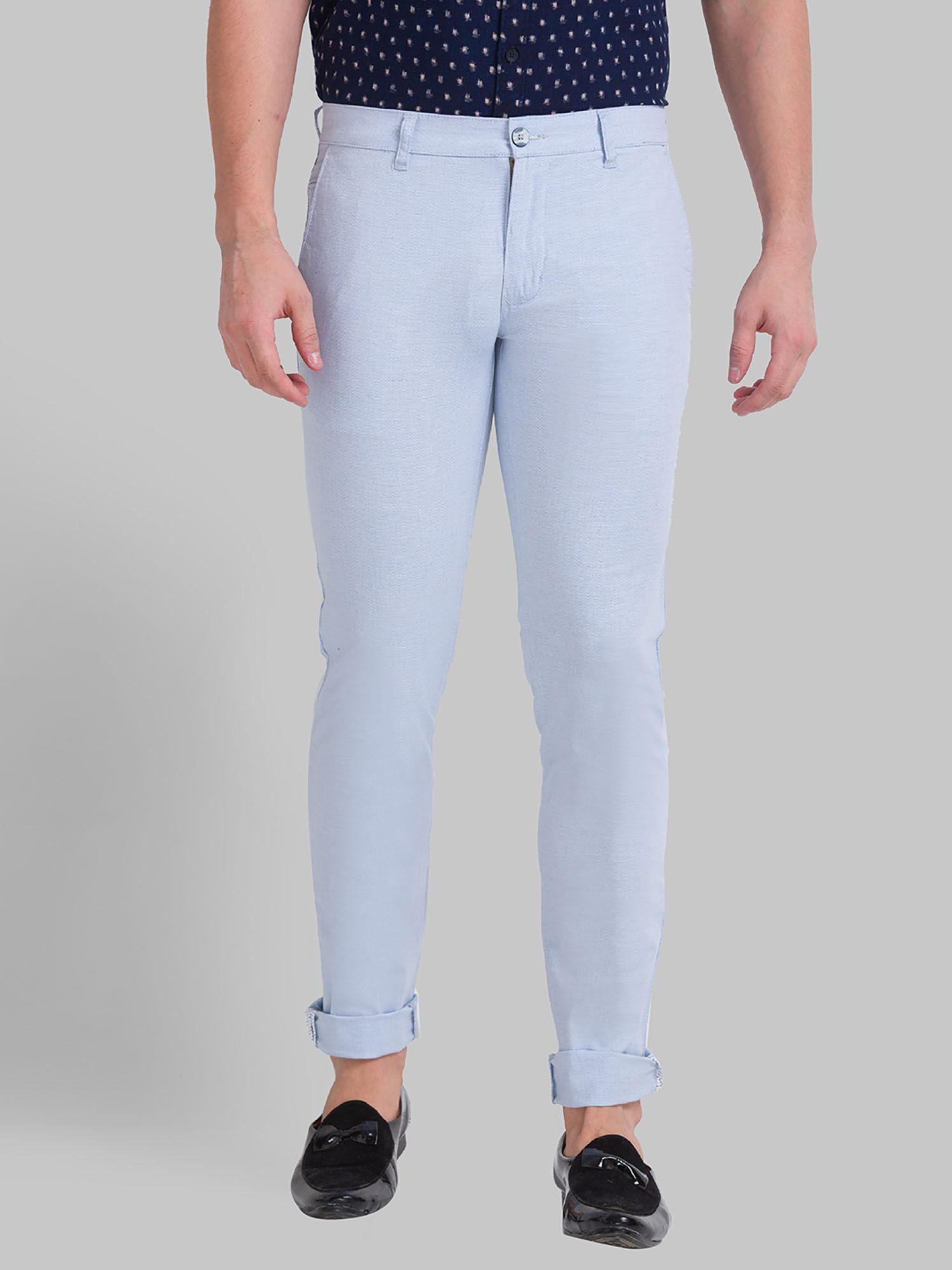 medium blue trousers