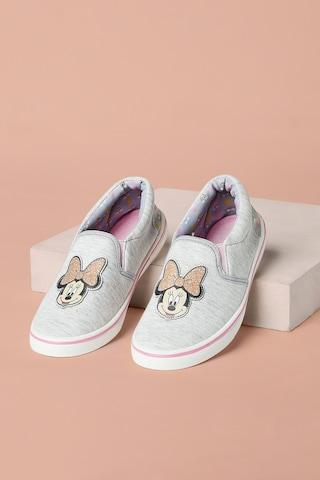 medium grey minnie casual girls character shoes