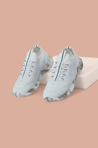 medium grey patterned casual women sport shoes