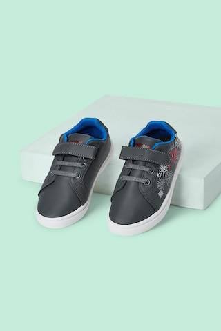 medium grey printeded casual boys character shoes