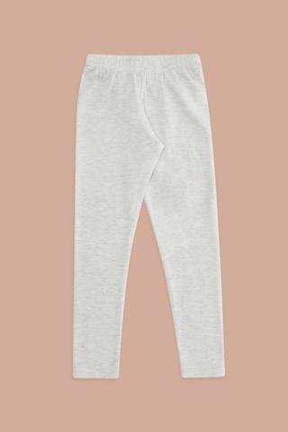 medium grey solid full length winter wear girls regular fit thermal pants