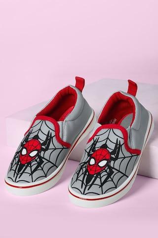 medium grey spider man casual boys character shoes