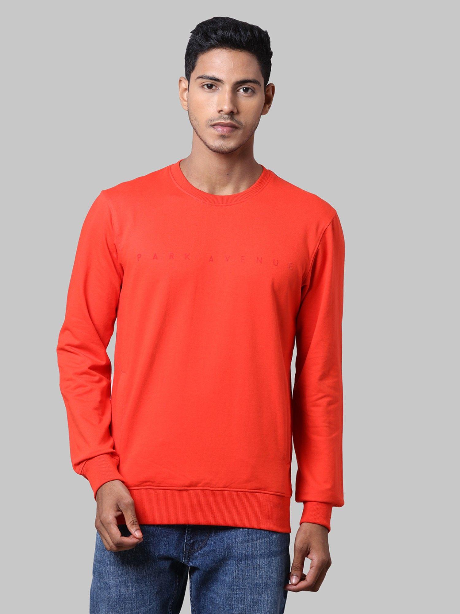 medium orange sweatshirt