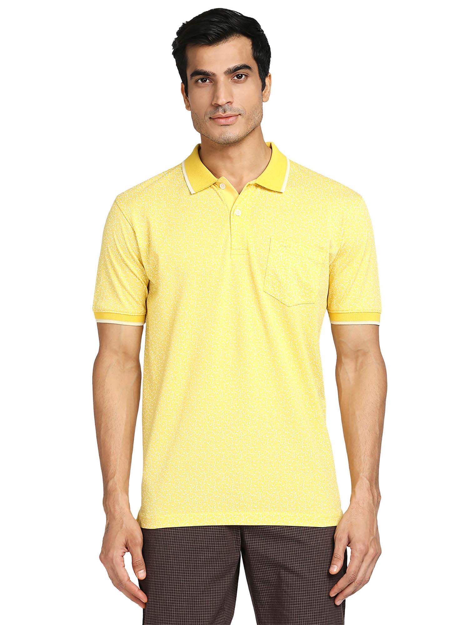 medium yellow polo t-shirt