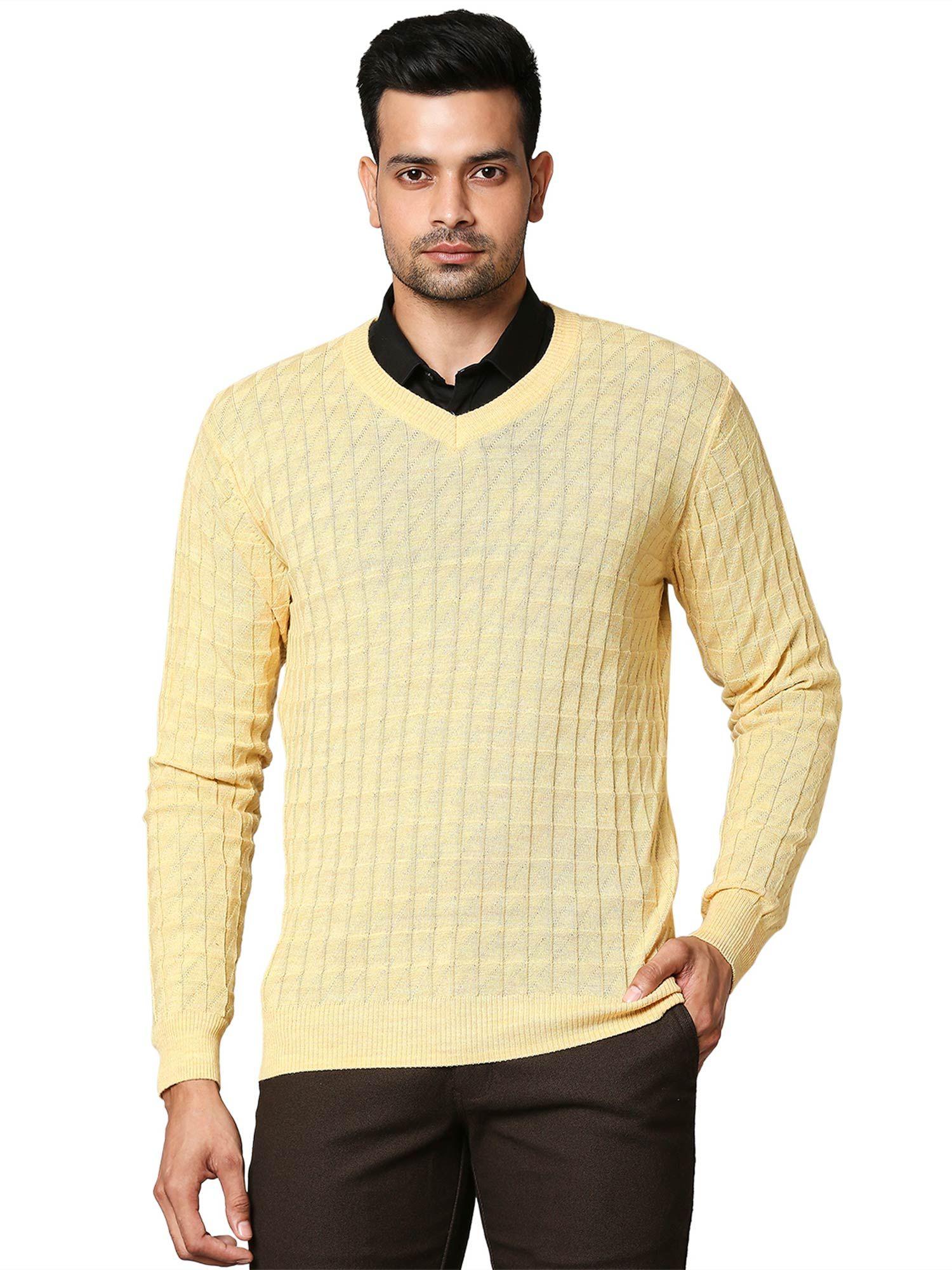 medium yellow sweater
