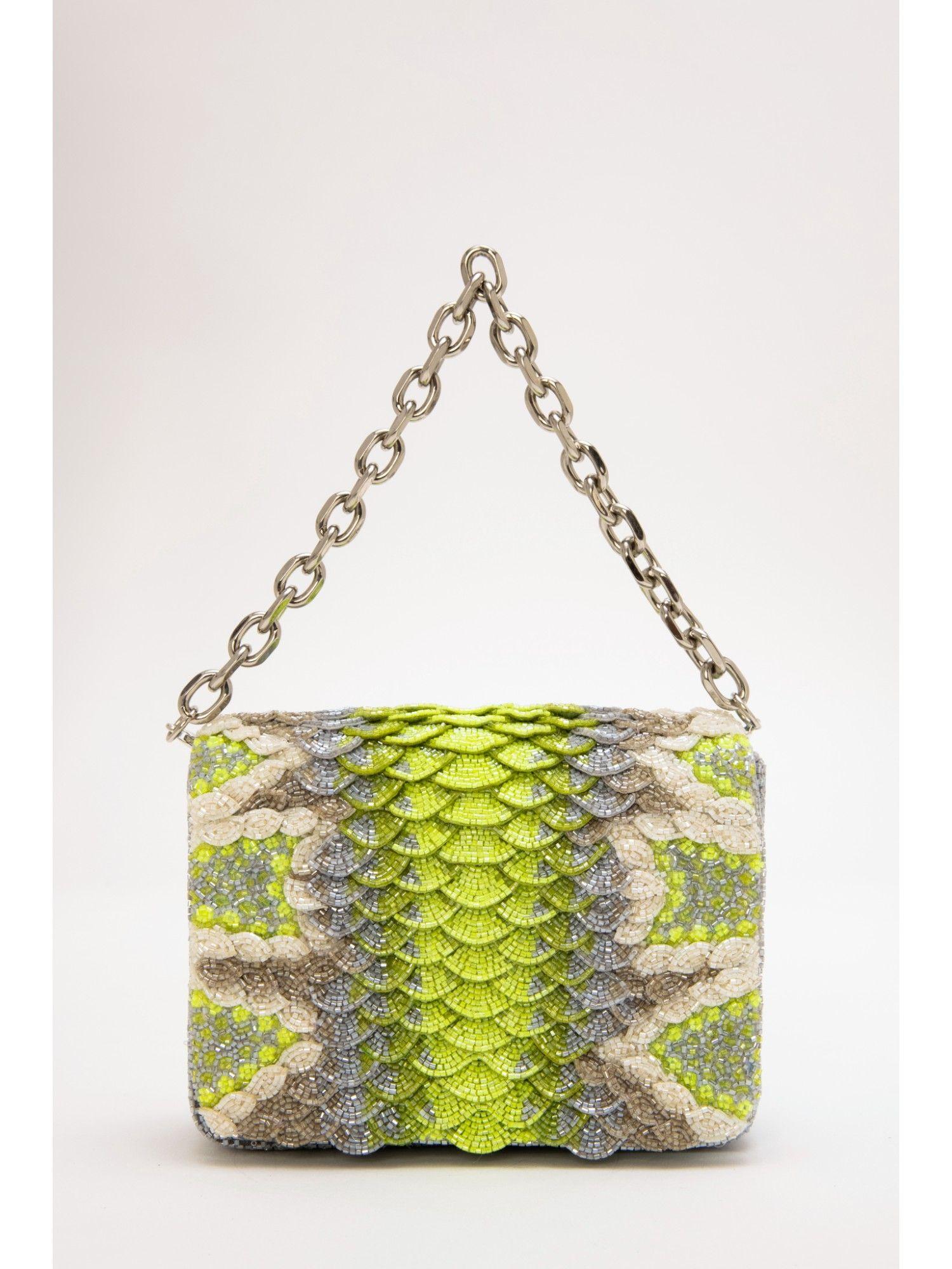 medusa mini - smoky lime clutch (s)