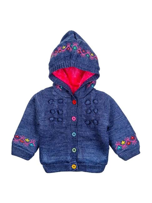 mee mee kids blue embroidered sweater