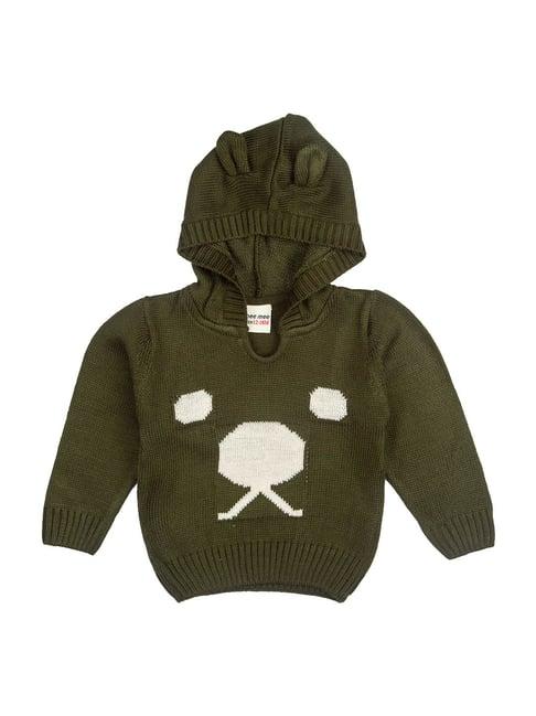 mee mee kids green printed sweater