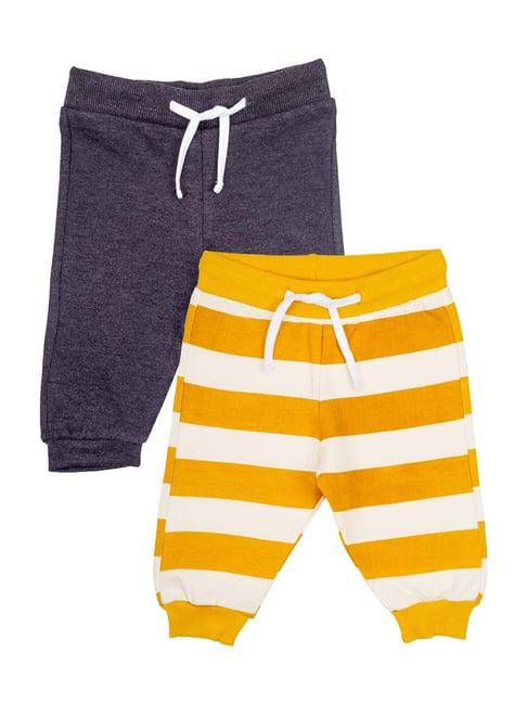 mee mee kids multicolor cotton printed joggers - pack of 2