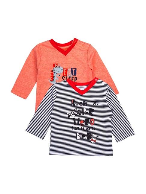 mee mee kids multicolor cotton printed t-shirts - pack of 2