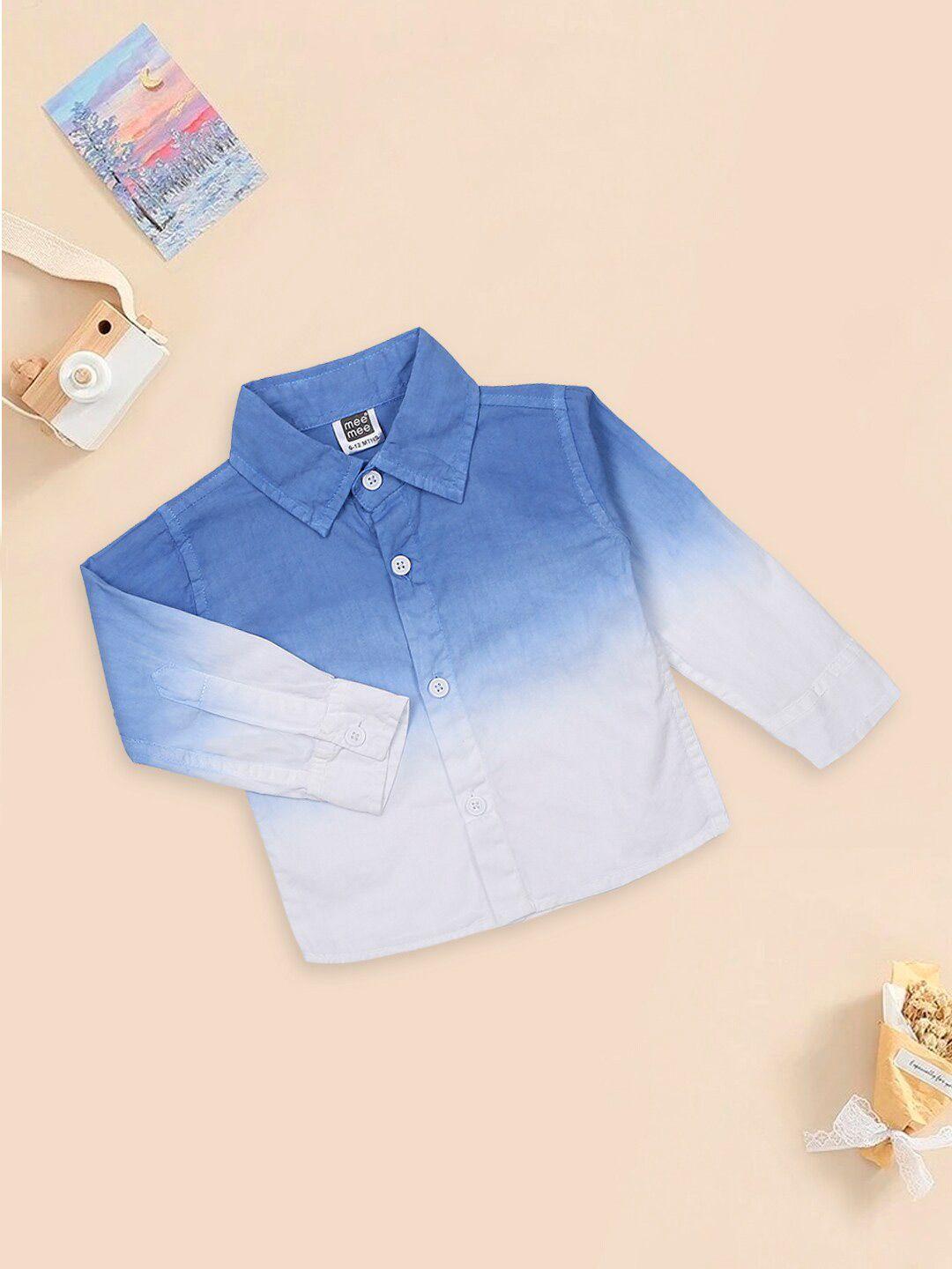 meemee boys colourblocked cotton casual shirt