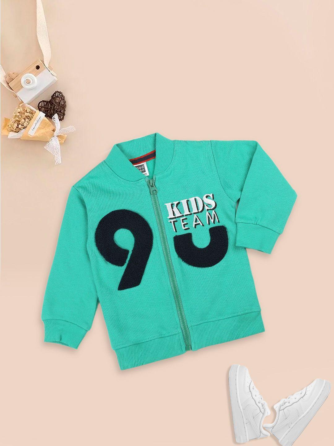 meemee boys embroidered cotton open front jacket