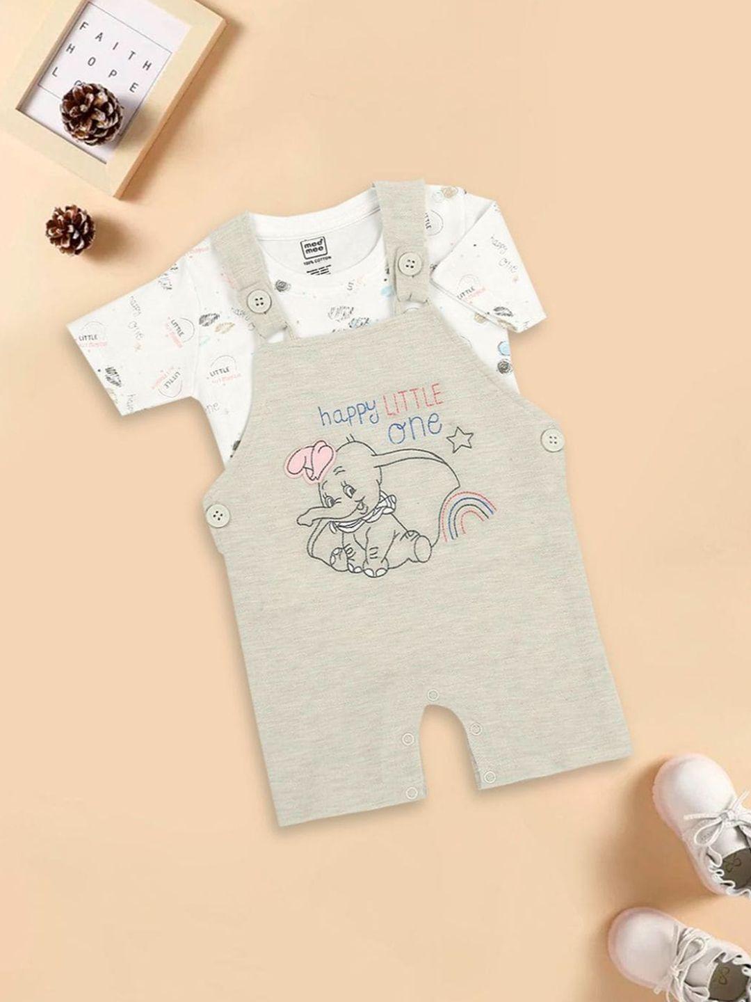 meemee infant kids printed cotton rompers with t-shirt