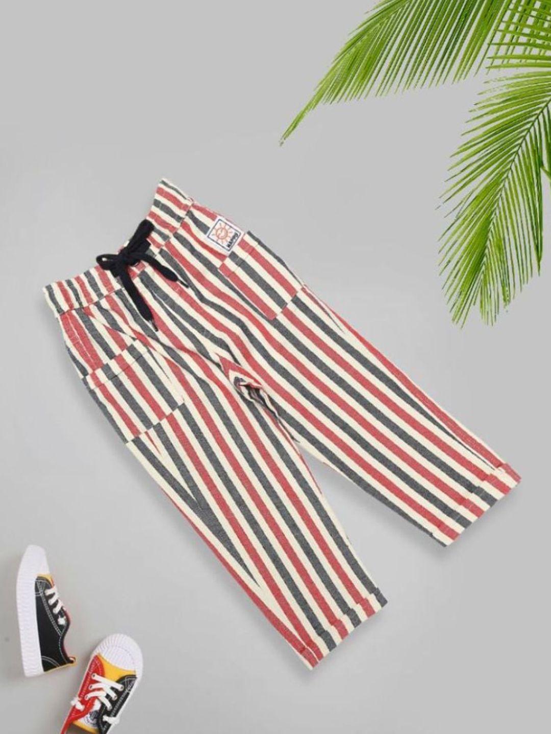 meemee boys striped cotton trousers