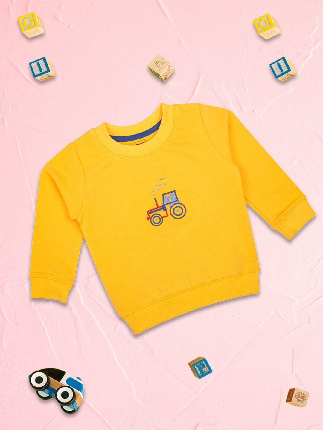 meemee boys yellow printed t-shirt