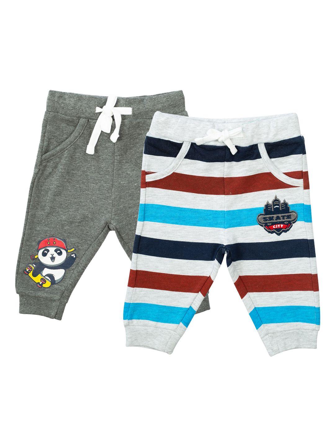 meemee infant kids pack of 2 pure cotton joggers