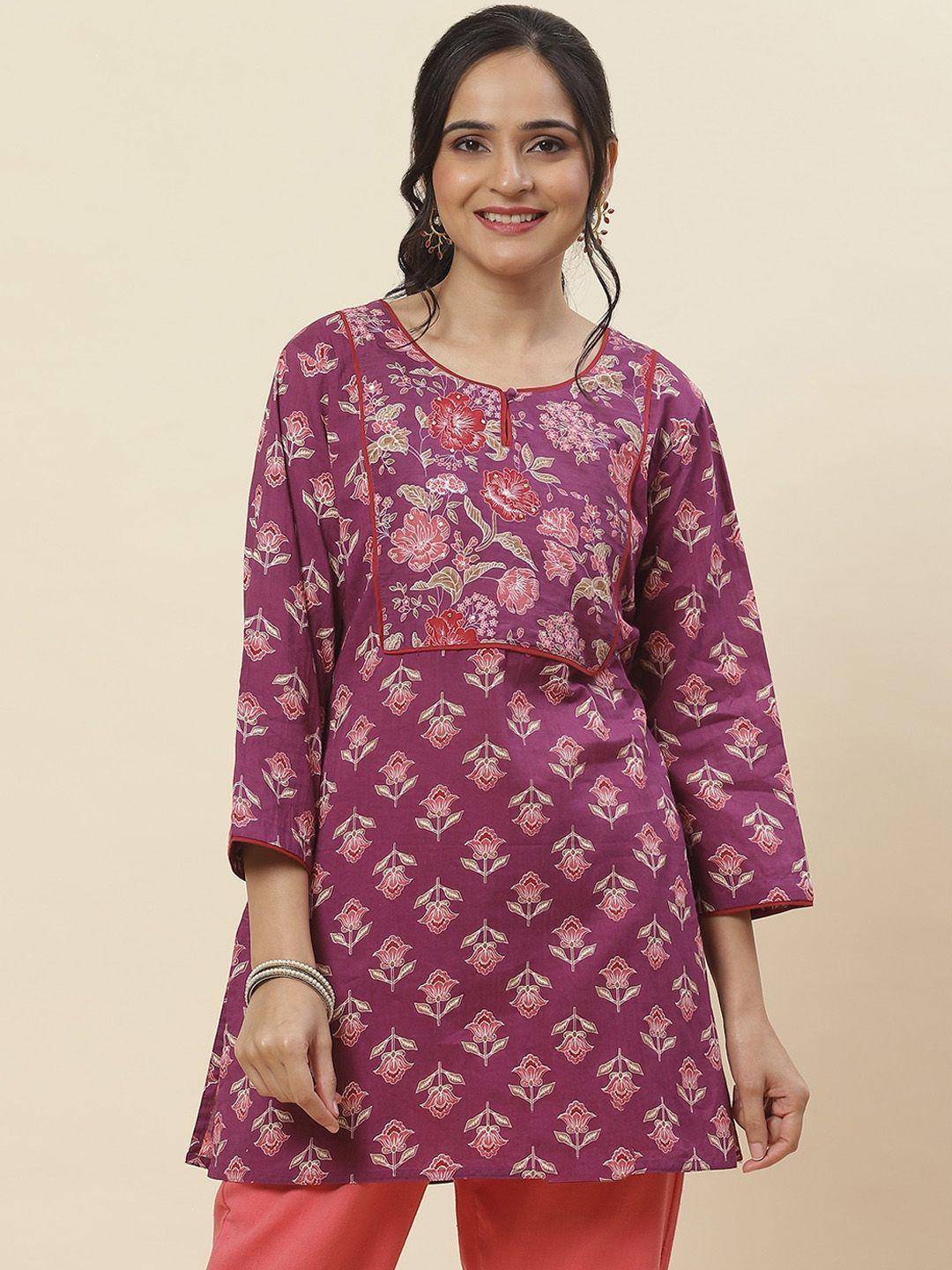 meena bazaar ethnic motifs printed cotton kurta