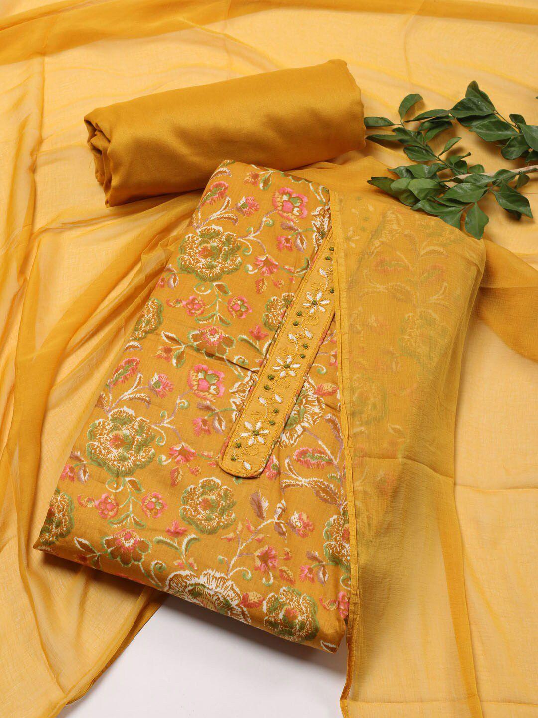 meena bazaar printed unstitched dress material