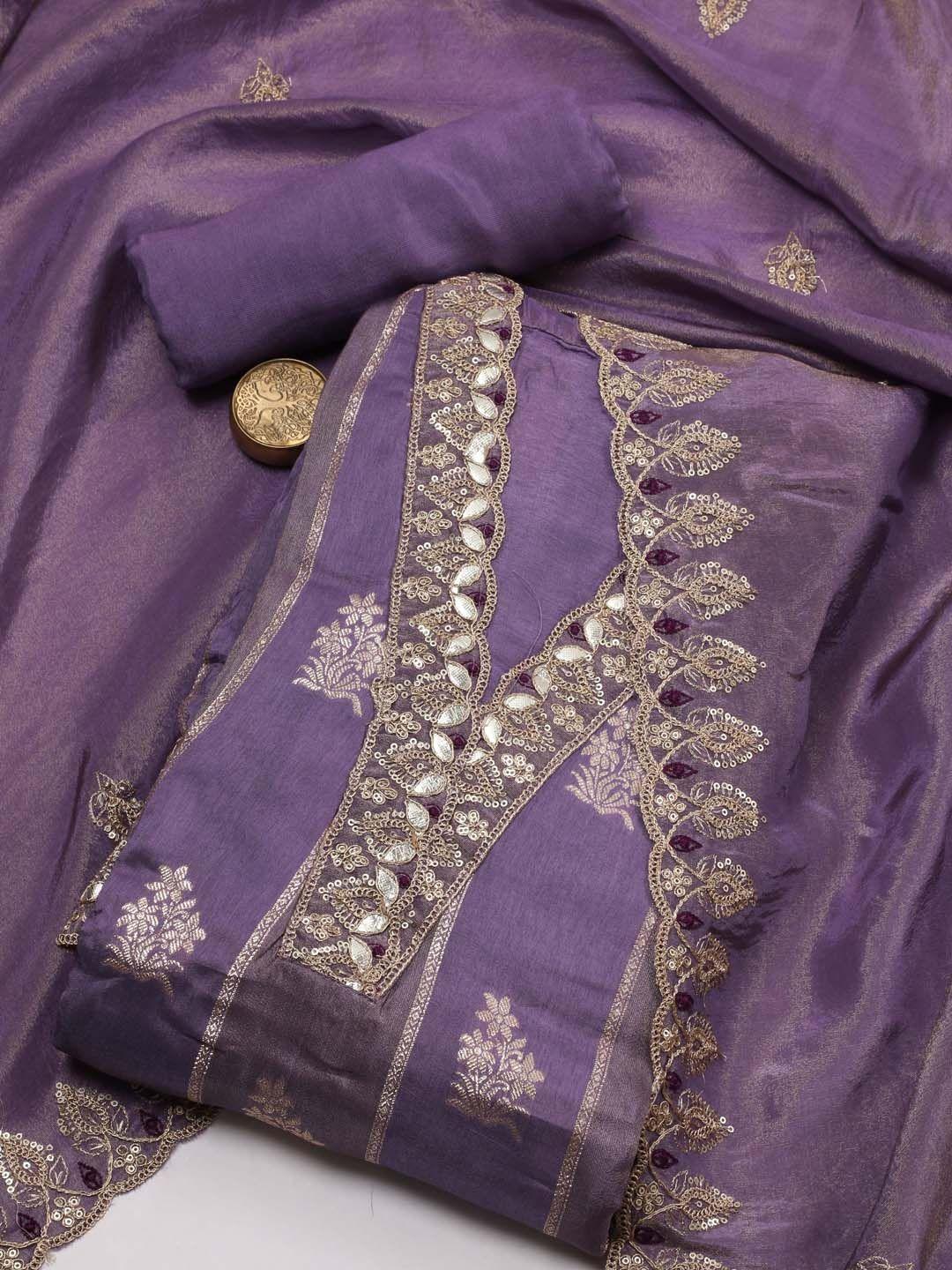 meena bazaar ethnic motifs embroidered unstitched dress material