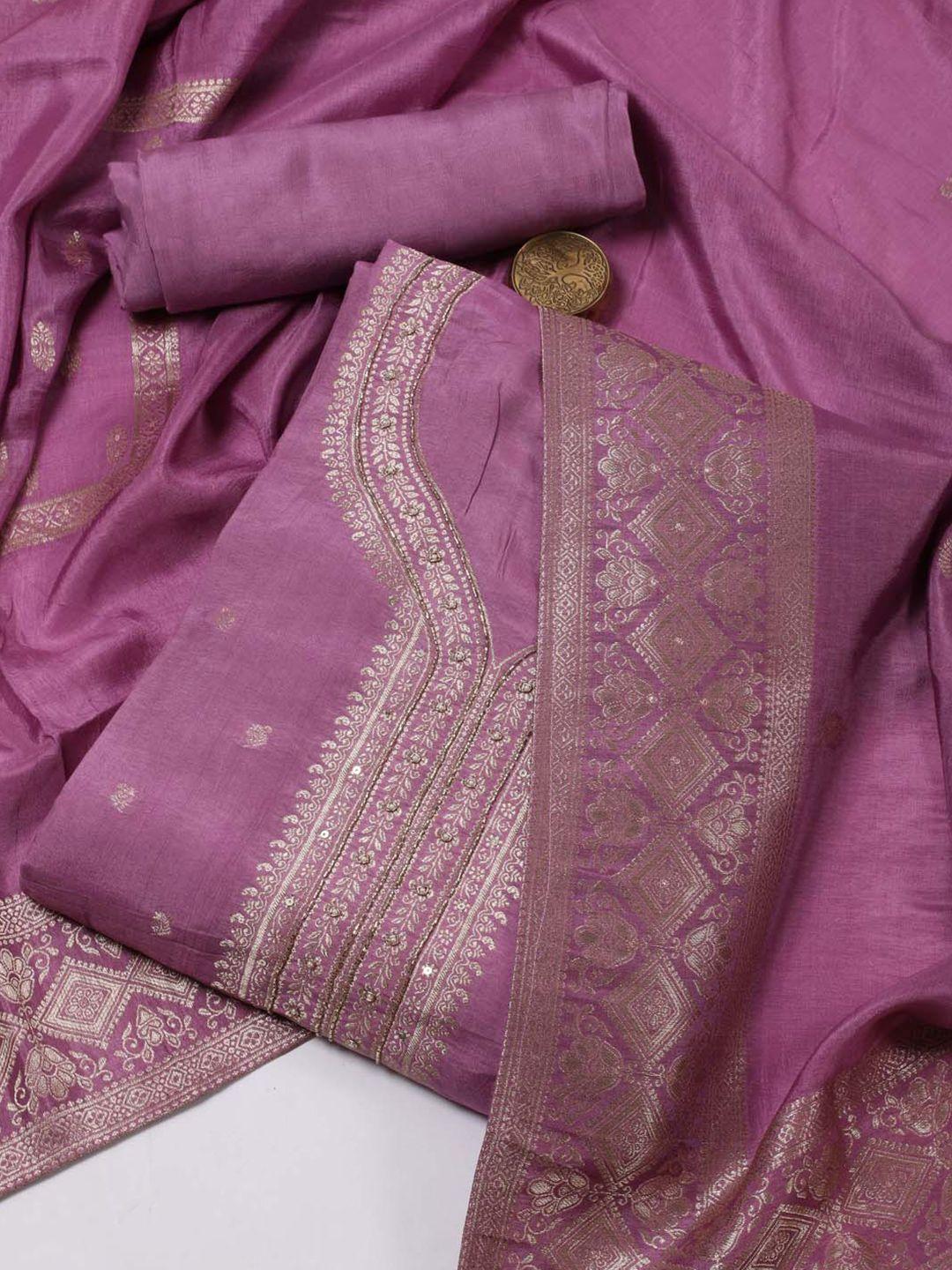 meena bazaar ethnic motifs woven design unstitched dress material