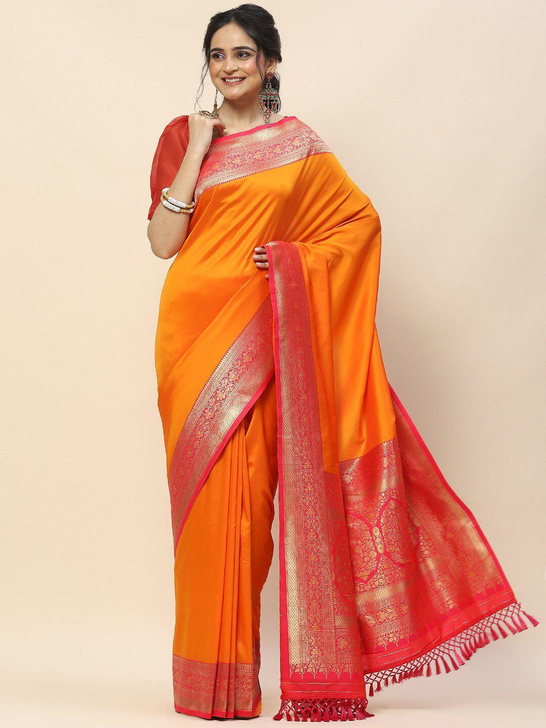 meena bazaar ethnic zari art silk saree