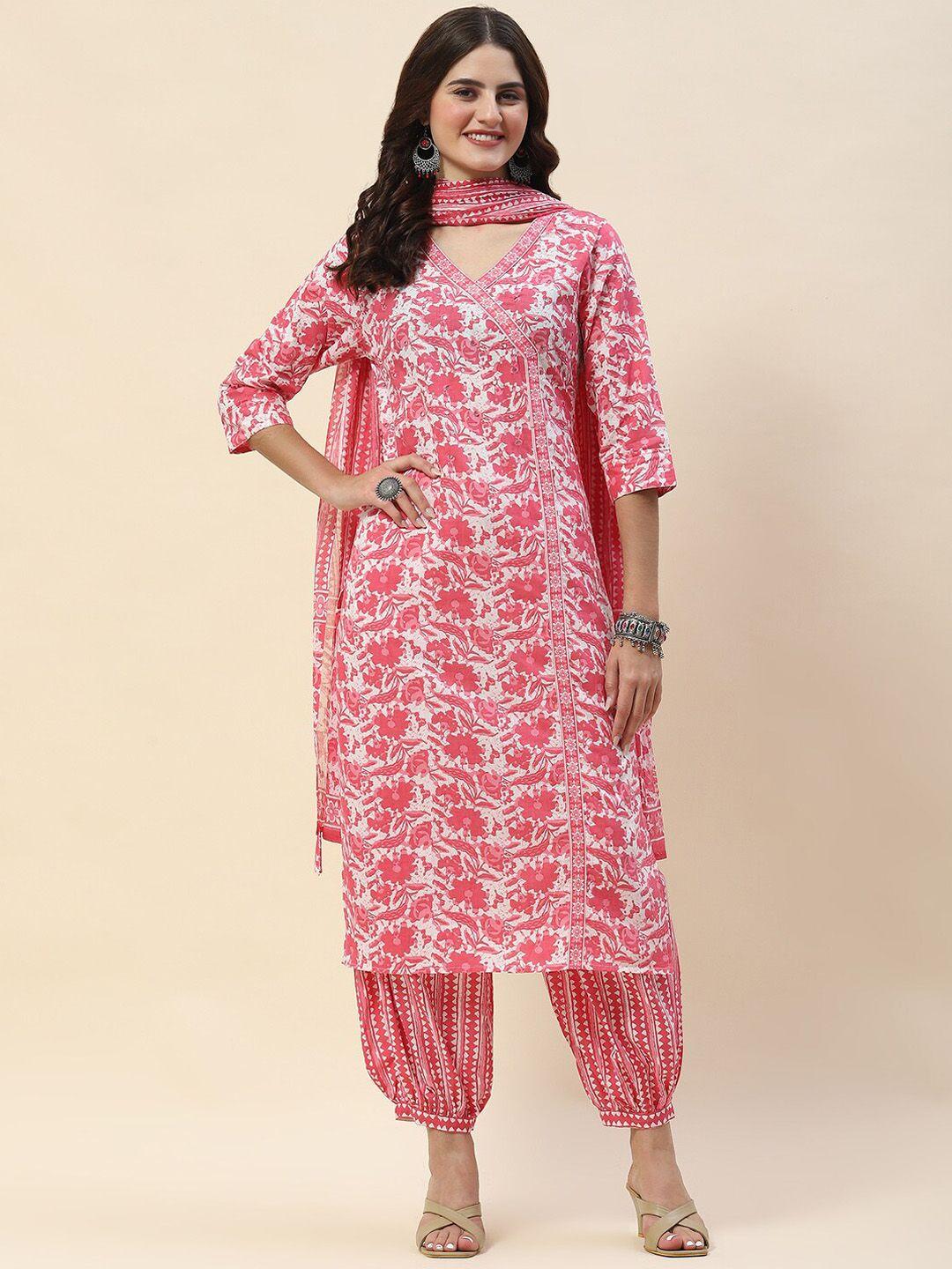 meena bazaar printed cotton kurta set