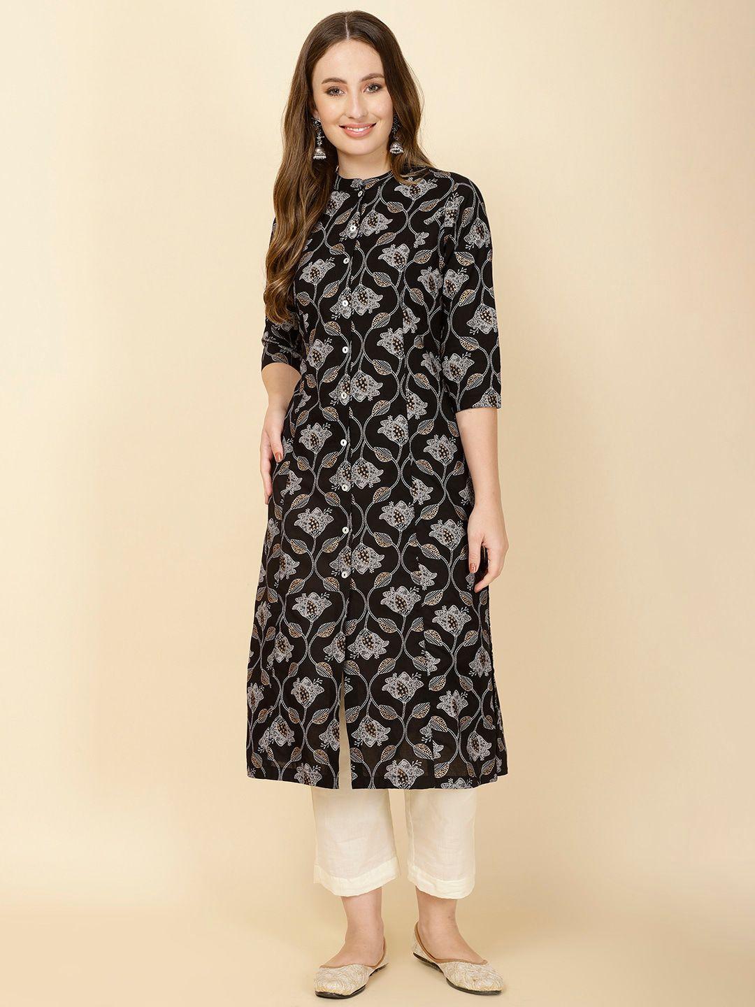 meena bazaar printed cotton kurta set