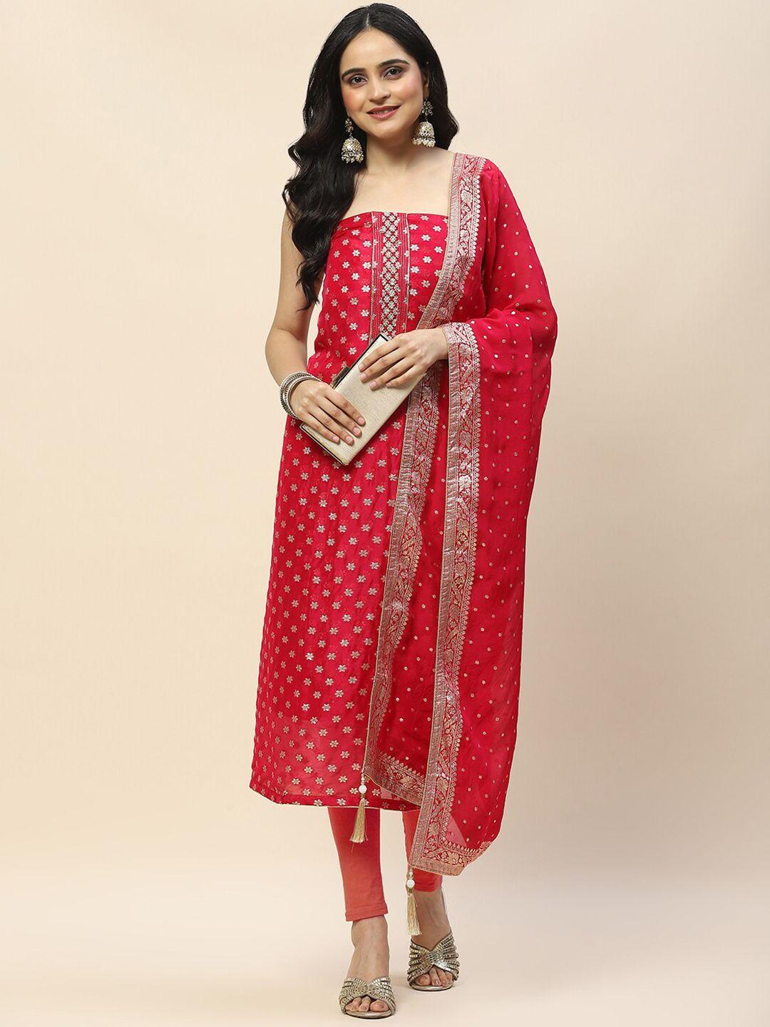 meena bazaar unstitched dress material