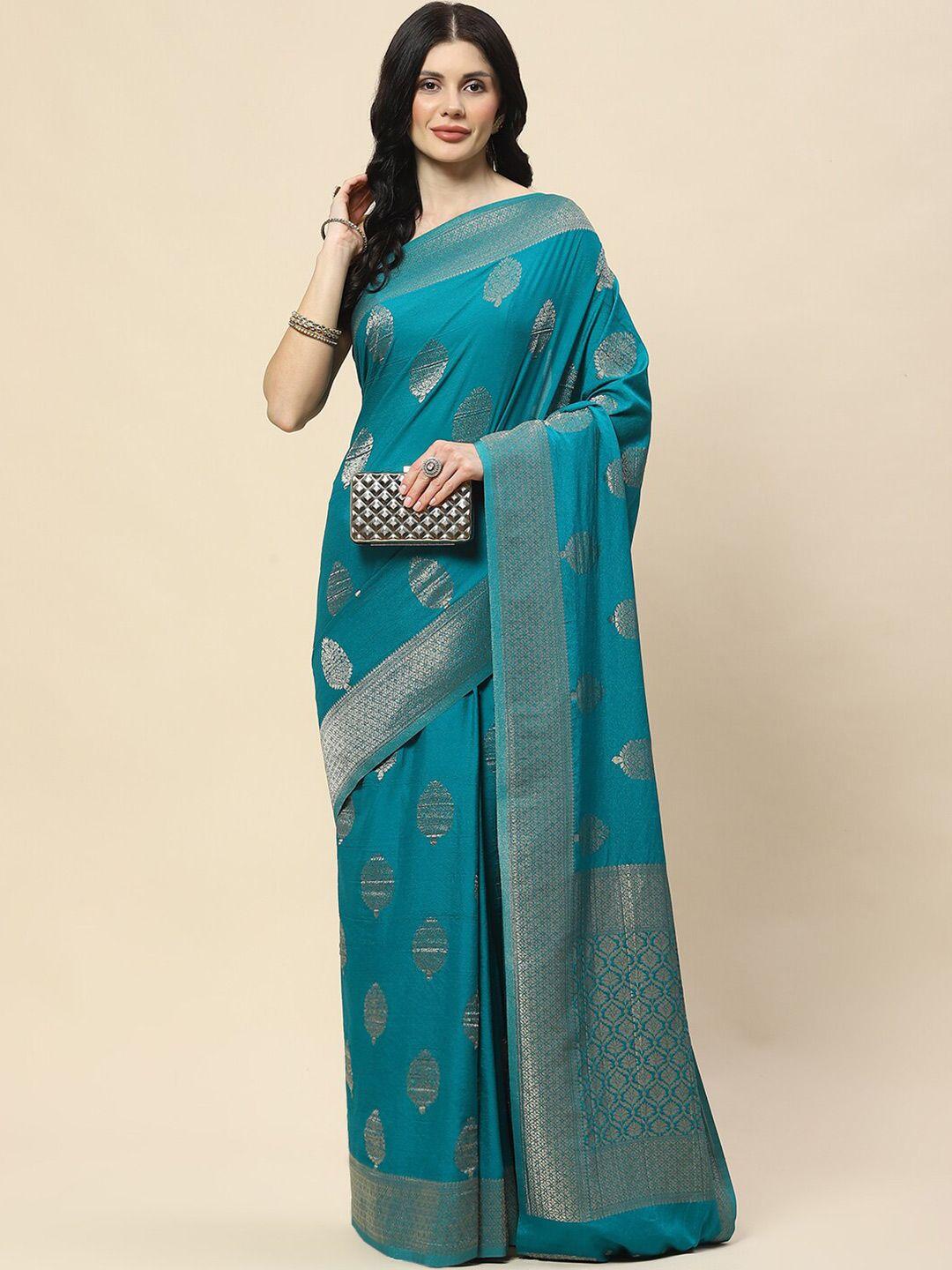 meena bazaar woven design ethnic motifs zari tussar saree