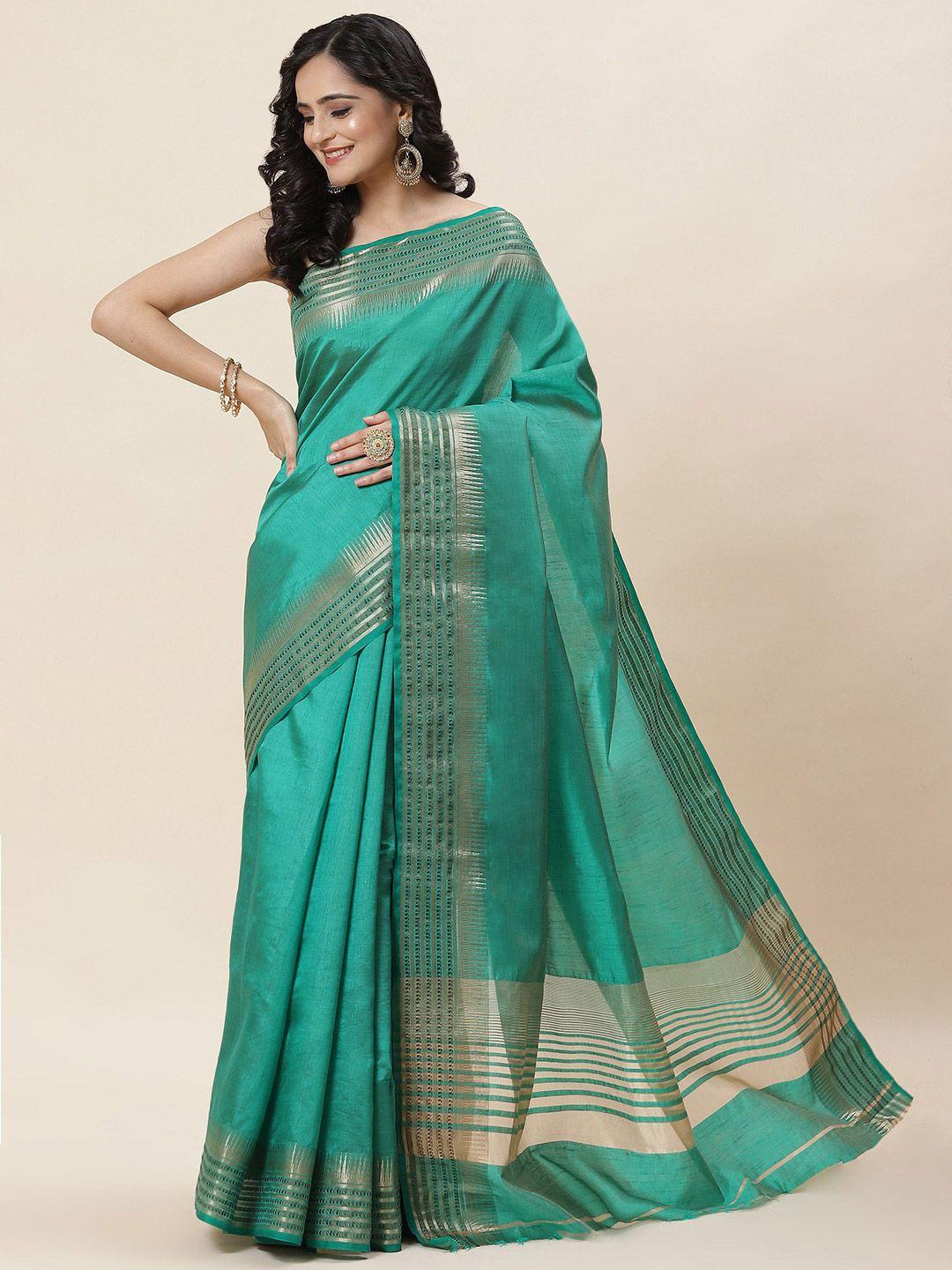 meena bazaar zari art silk saree