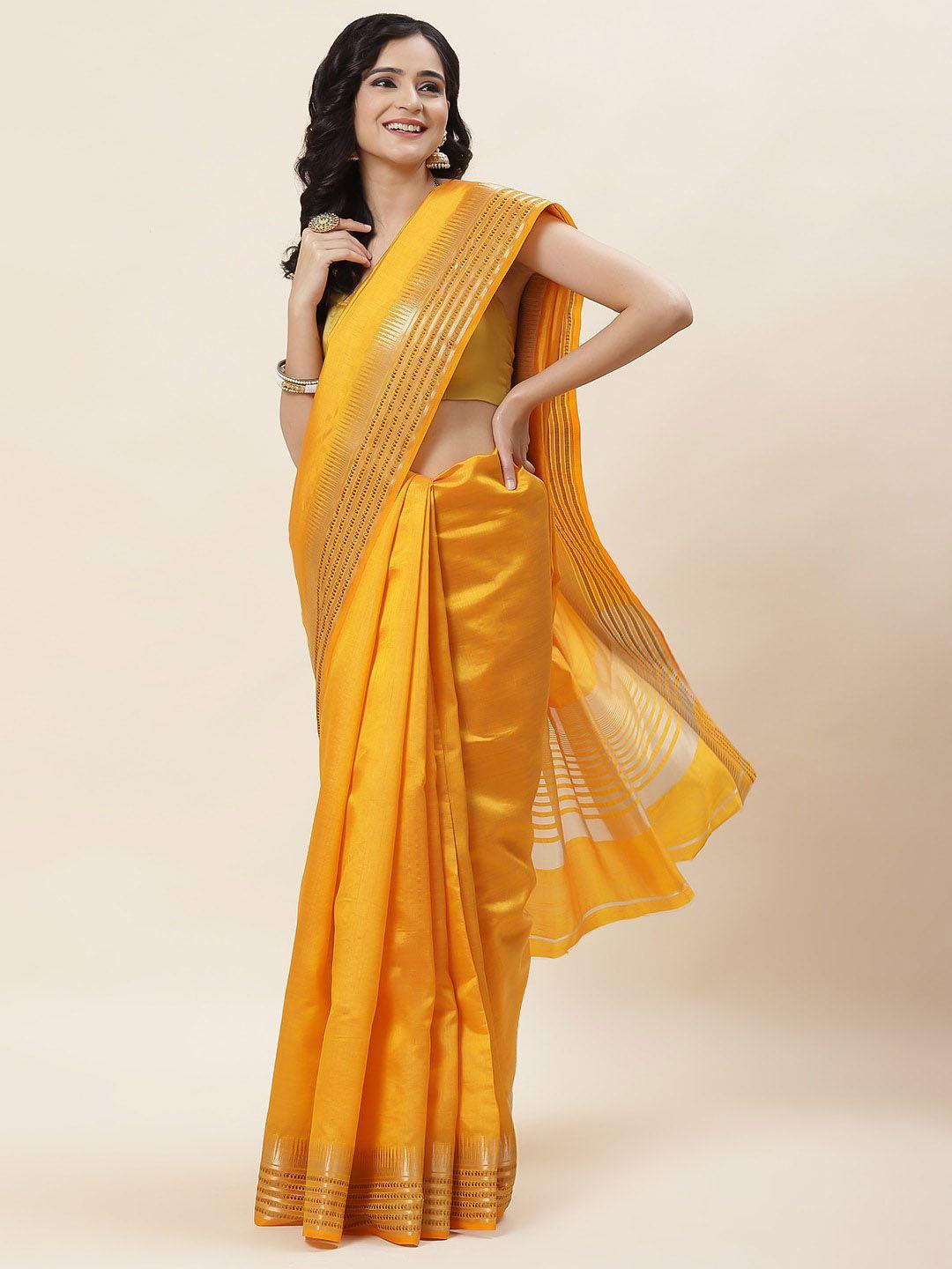 meena bazaar zari art silk saree