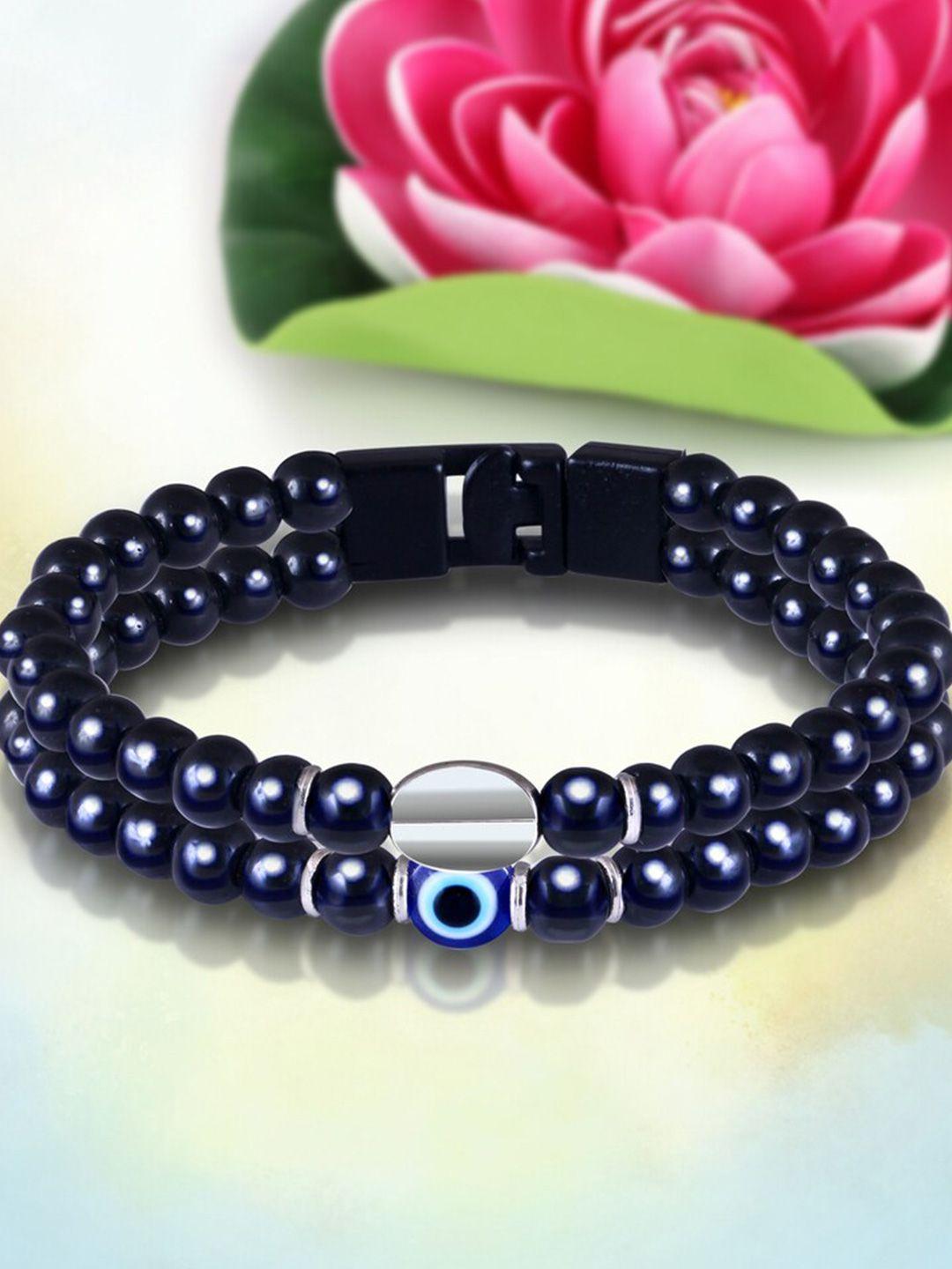 meenaz men evil eye beaded bracelet