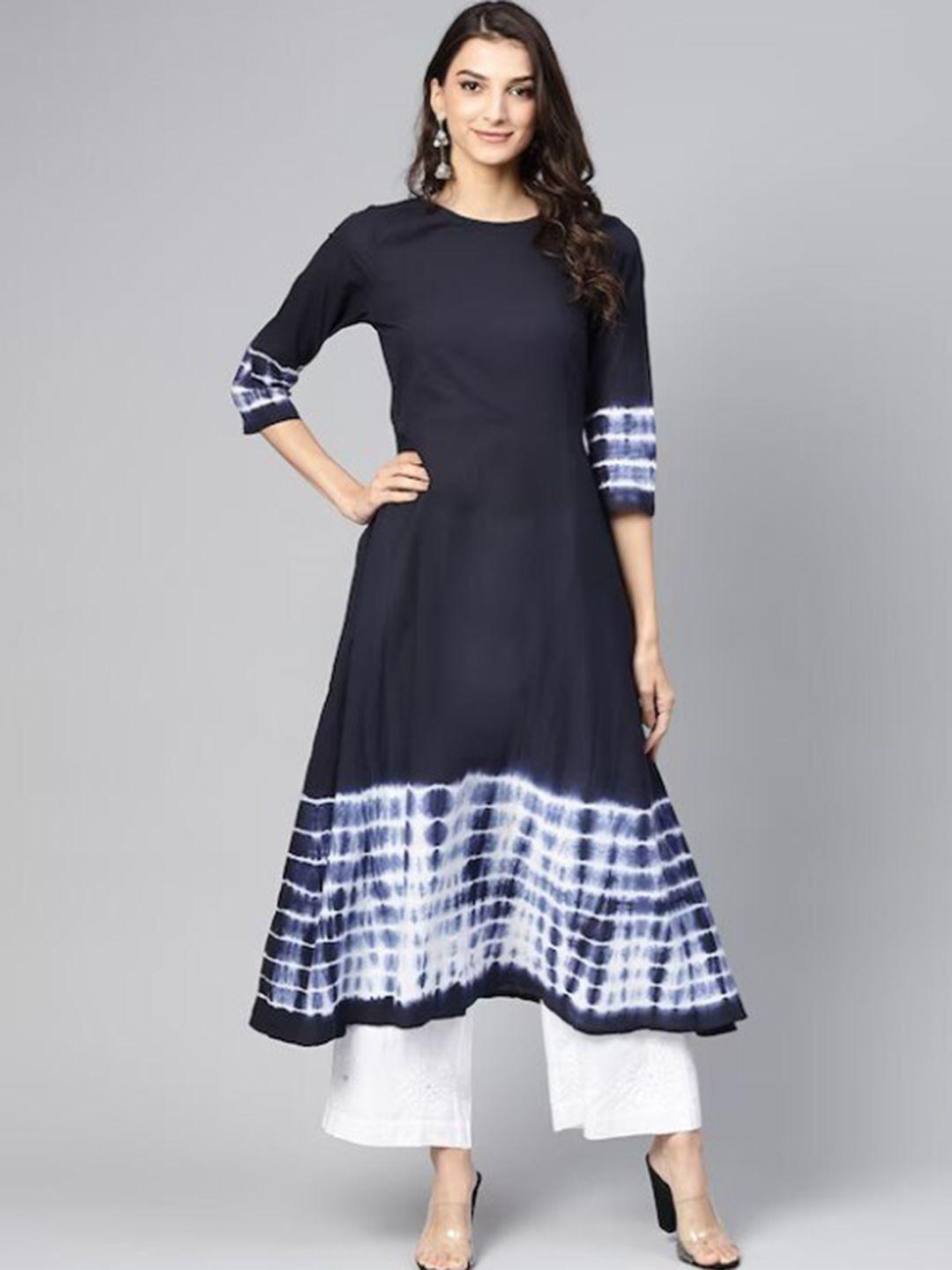 meeranshi dyed anarkali kurta