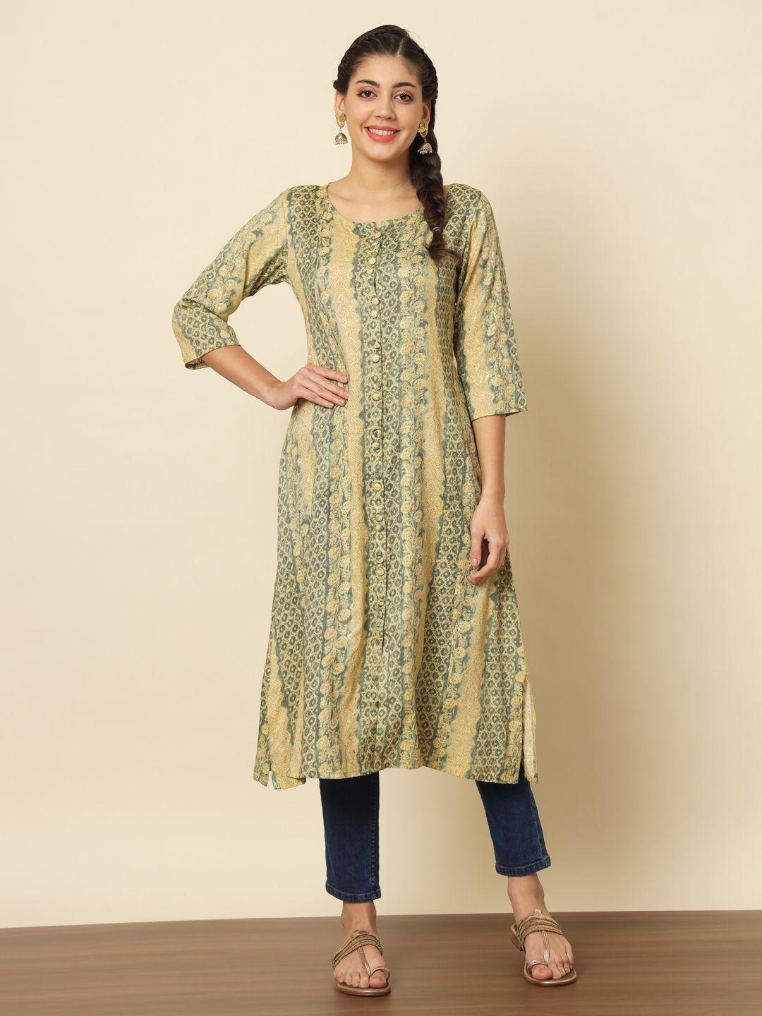 meeranshi ethnic motifs printed striaght kurta