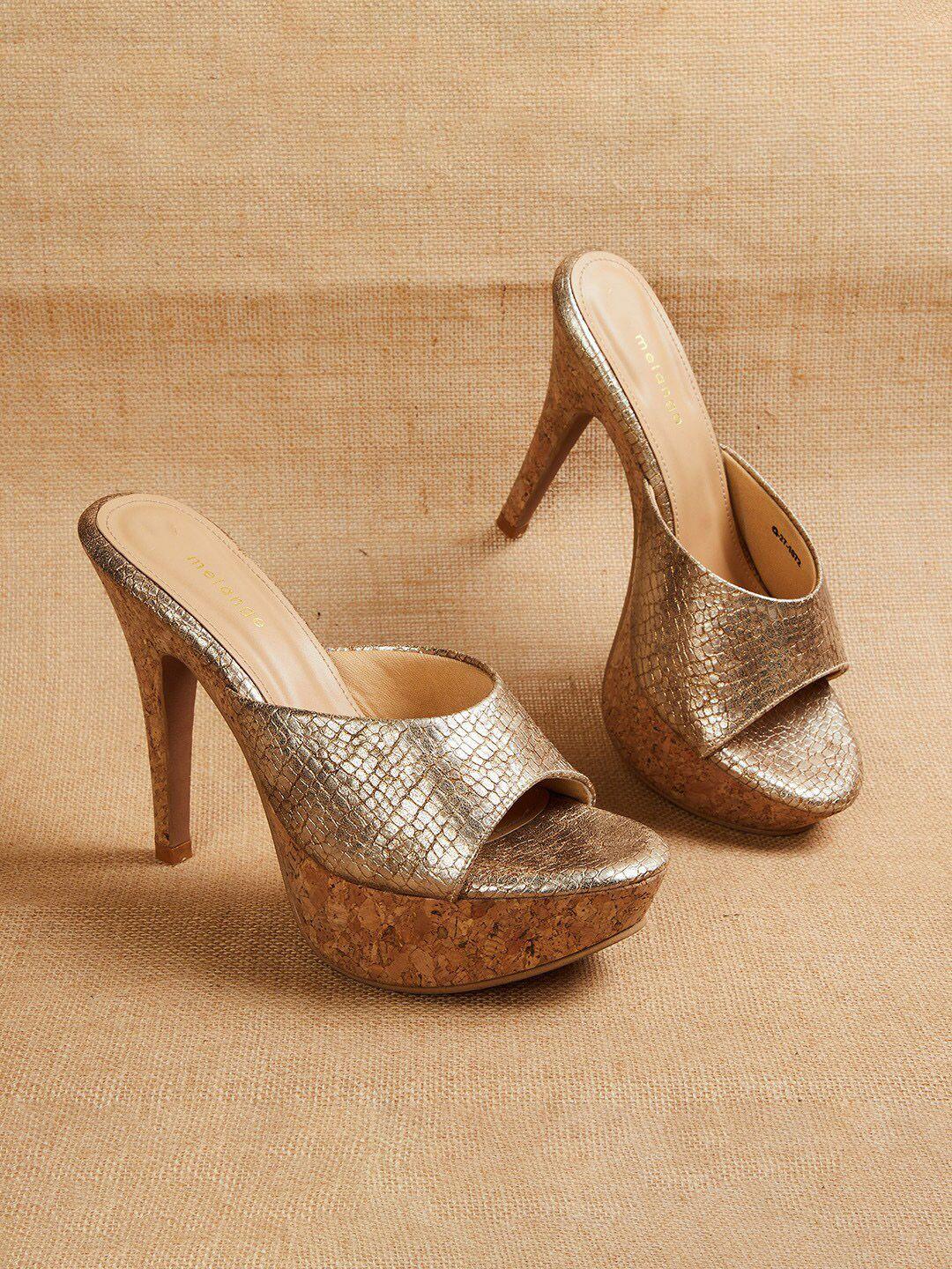melange by lifestyle textured stiletto heels