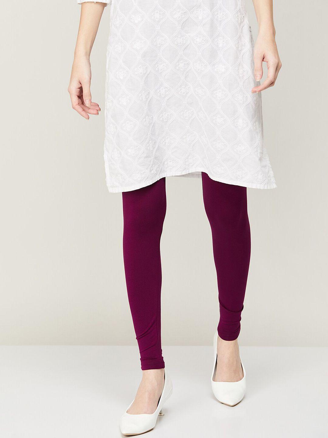 melange by lifestyle women cotton churidar-length leggings