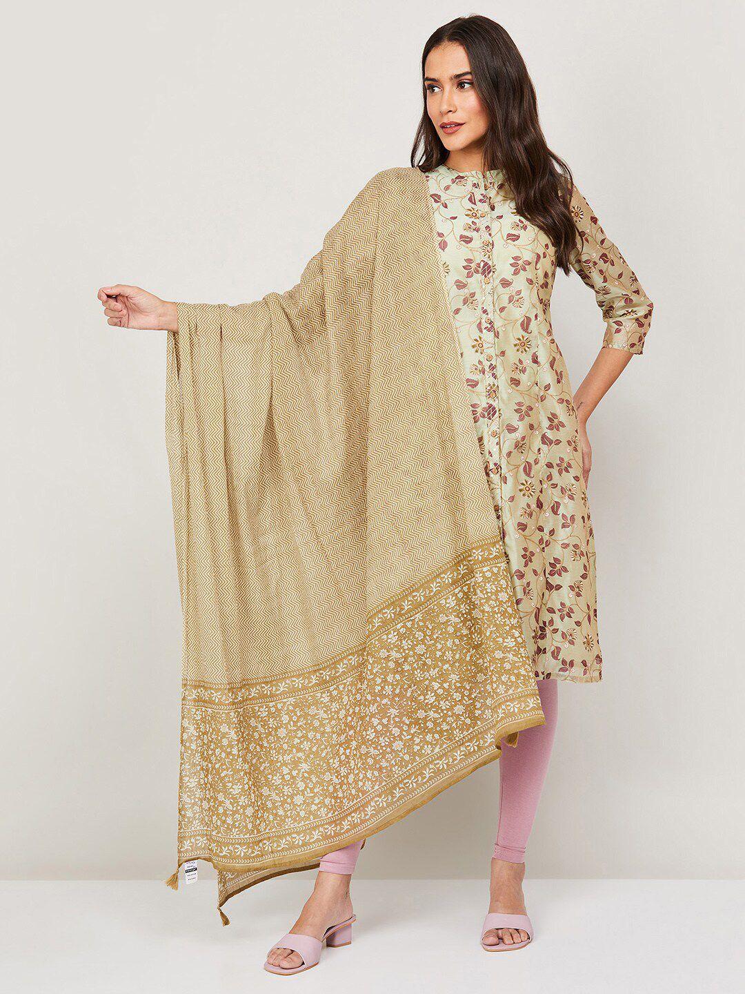 melange by lifestyle ethnic motifs printed dupatta