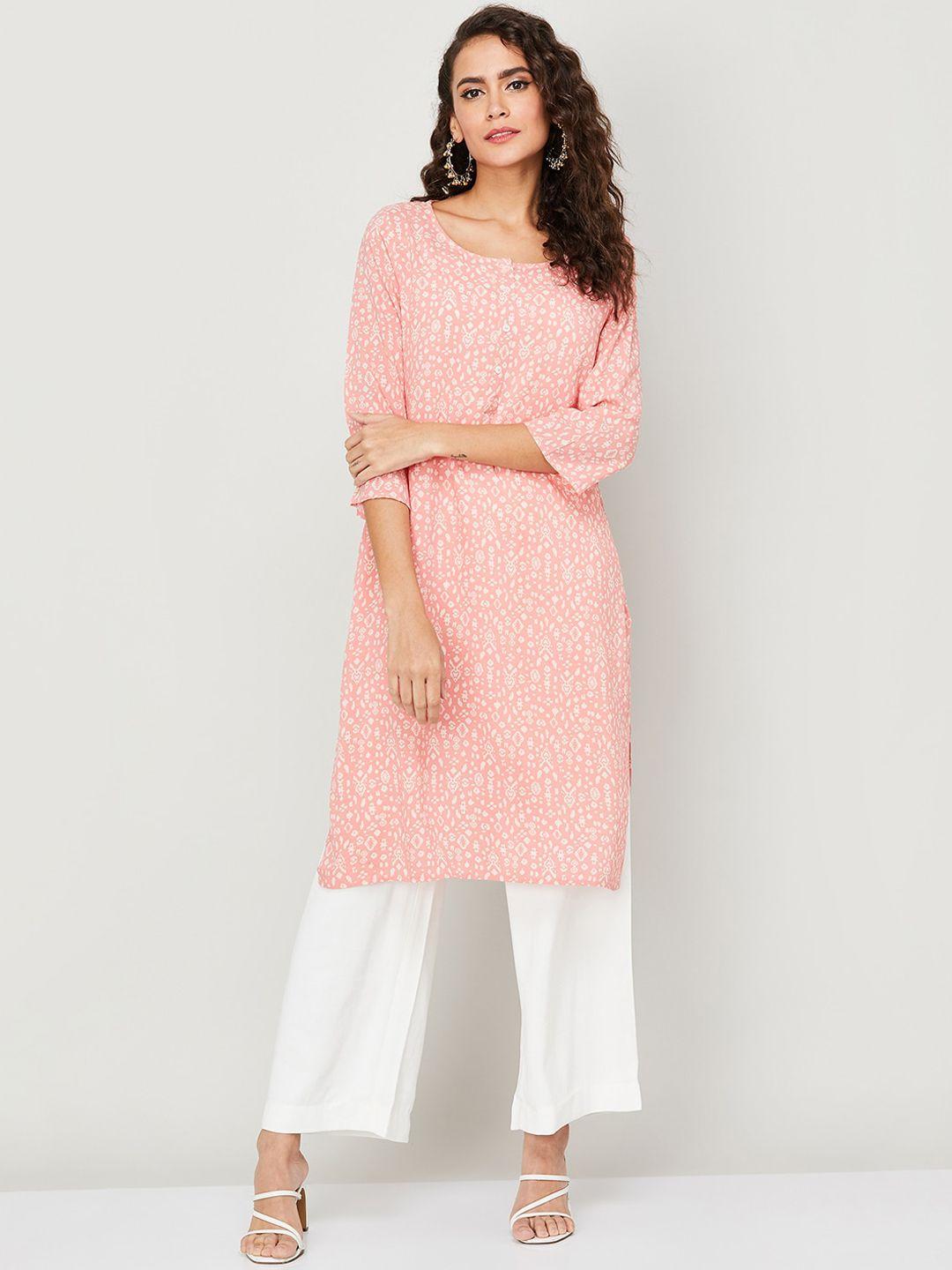 melange by lifestyle ethnic motifs striped kurta