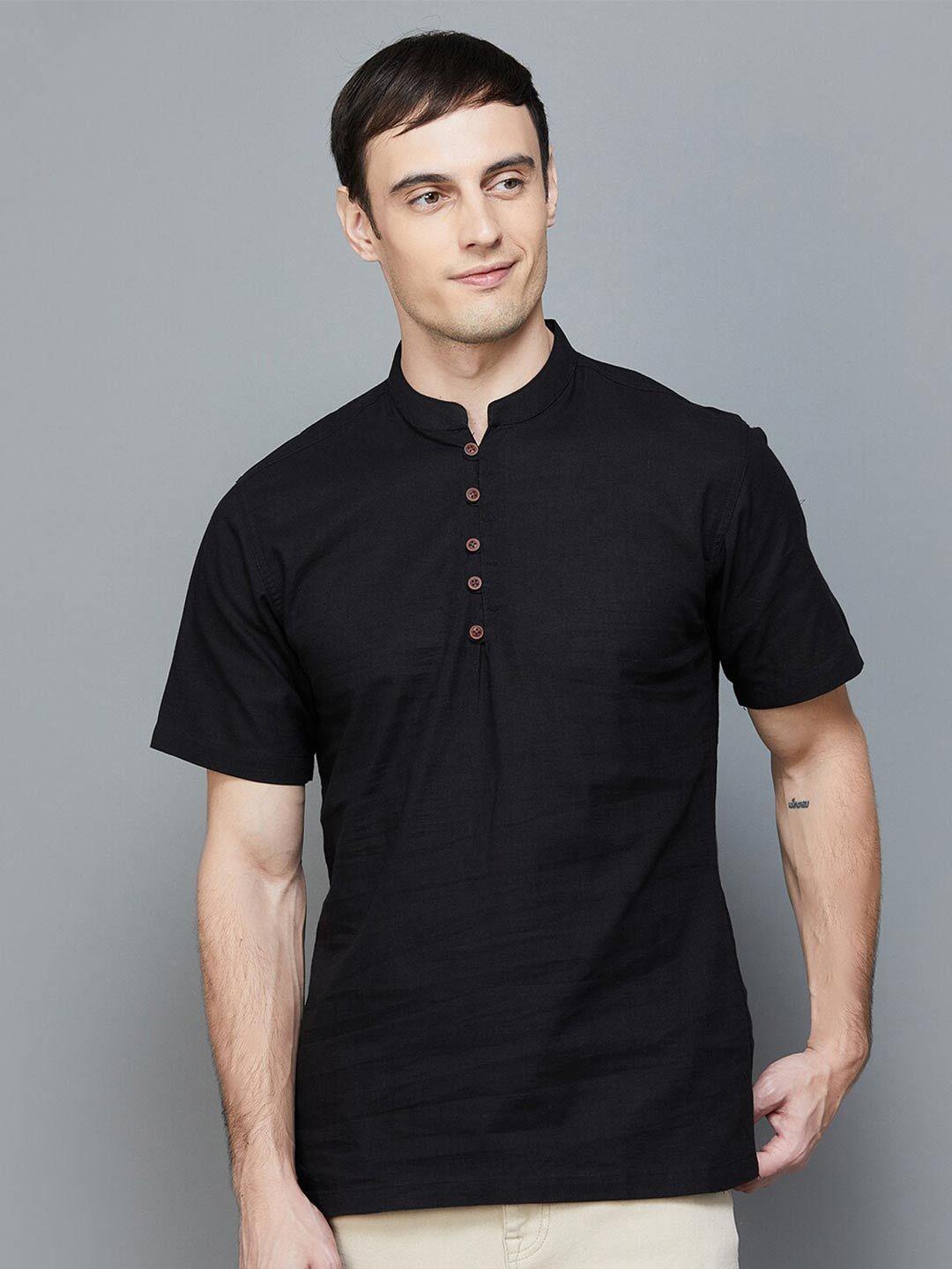 melange by lifestyle mandarin collar kurta