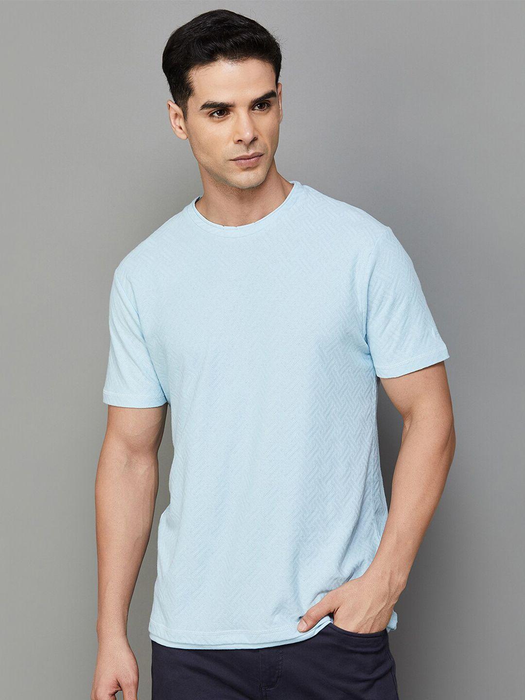 melange by lifestyle round neck short sleeves cotton t-shirt