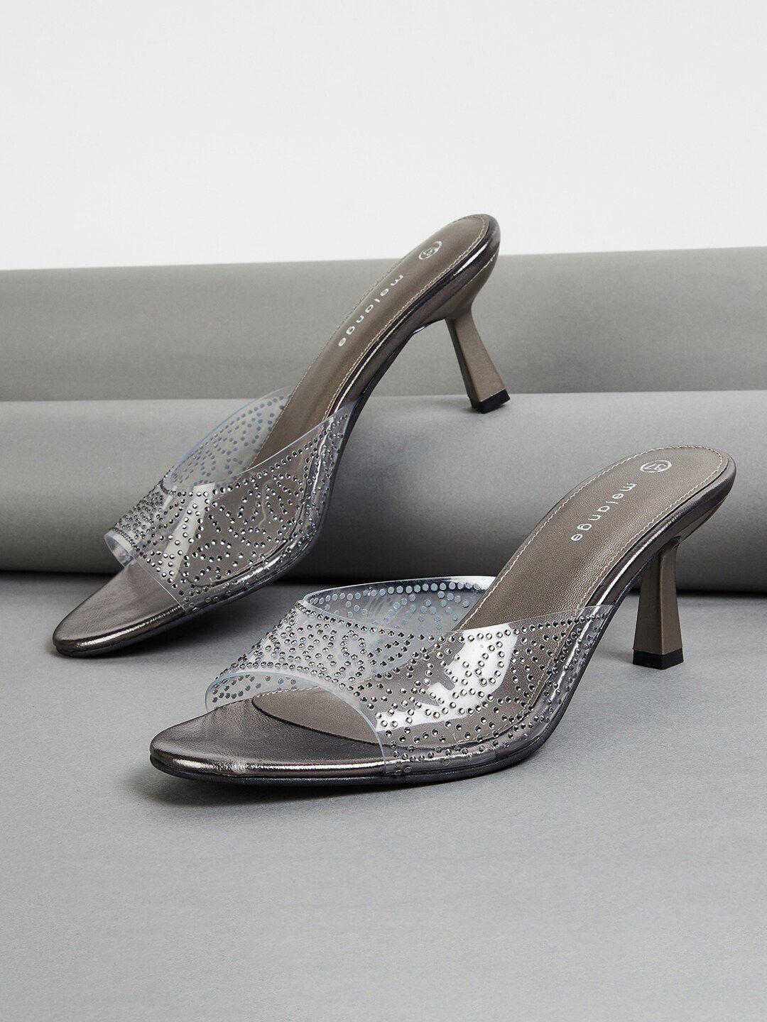 melange by lifestyle women embellished heels
