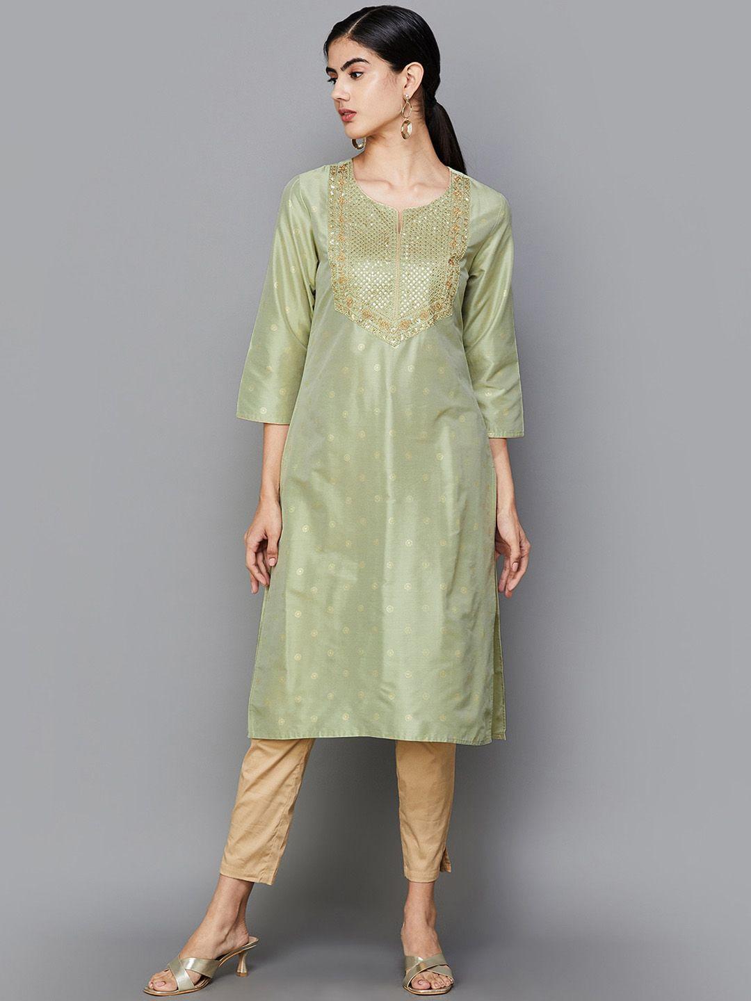 melange by lifestyle women gotta patti kurta