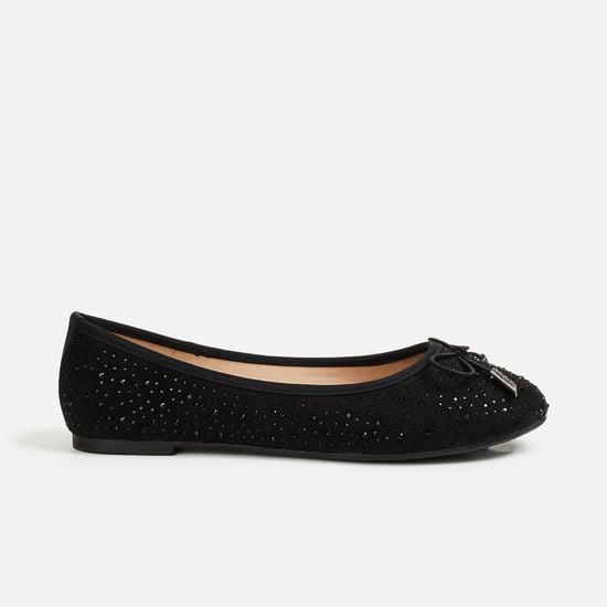 melange women embellished ballerinas