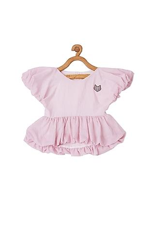 mellow pink balloon top for girls